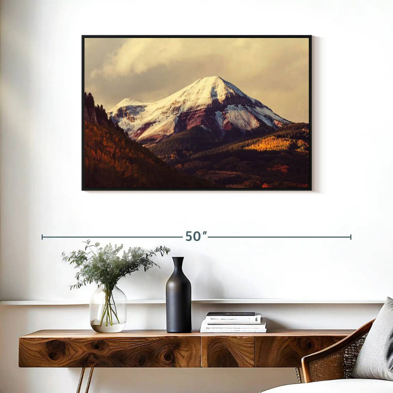 Mont Colorado, Cadre flottant noir, 37 po x 25 po