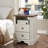 Loiret 2 - Drawers Modern Wood Nightstand with Charging Station,Bed Side Table with Open Storage For Bedroom and Built-In Outlets-1833551501