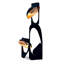 Lampes sur pied en fer noir