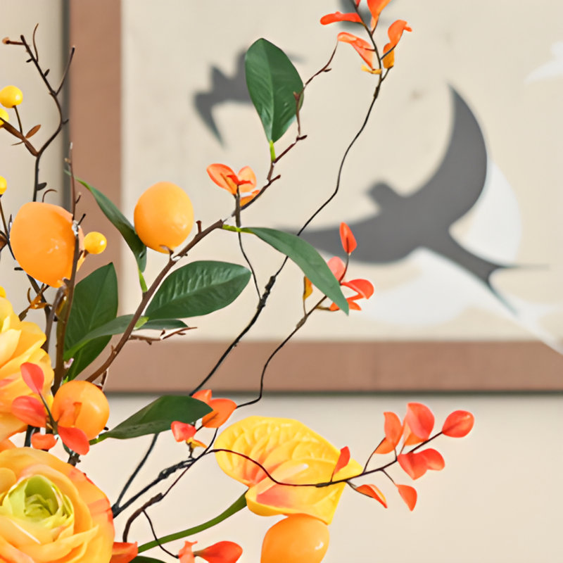 Ornements de fleurs simulées