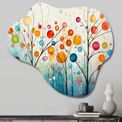 Bousquet - Asymmetrical Abstract Midcentury Metal Wall Art, Cloud Metal Wall Sculpture Print