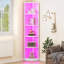 180.1 cm H x 29.7 cm W LED Corner Bookcase