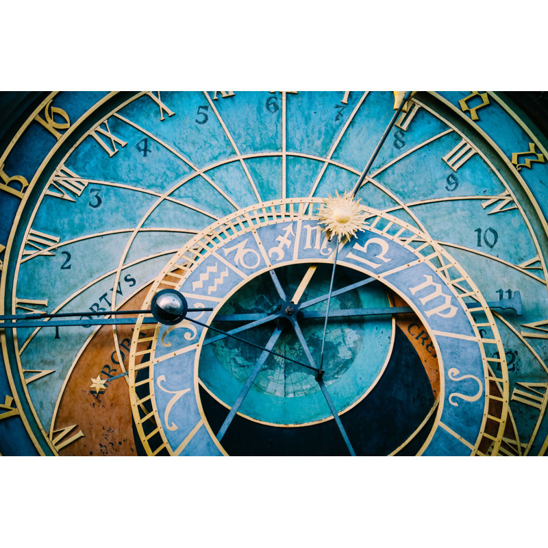 «Jordy Prague Astronomical Horloge» par Alice Fox - photographie sur toile tendue, H 8 po x l 12 po