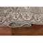 Tapis de couloir indien turquoise et vert Oushak 3 x 8