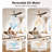 60" Ceiling Fan with Light High Airflow 6-Speed, Low Noise Reversible DC Motor ABS Blades, 3CCT Dim-561397525