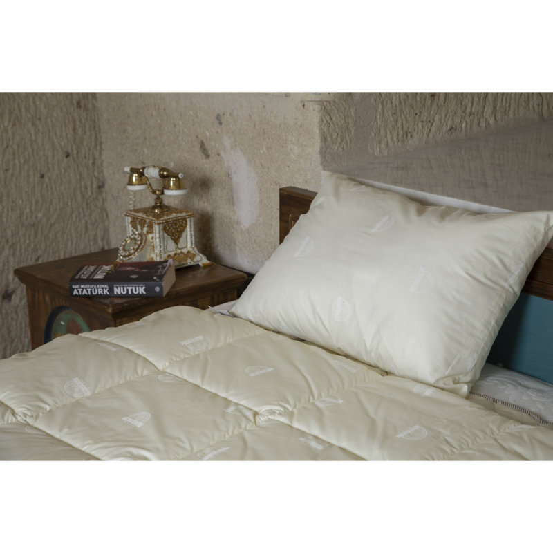 Wooly Pillow For Bedrooms, Wool Fill Comfortable Pillow