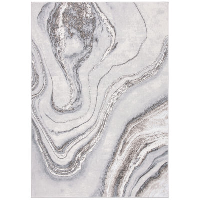 Tapis gris / ivoire Arva