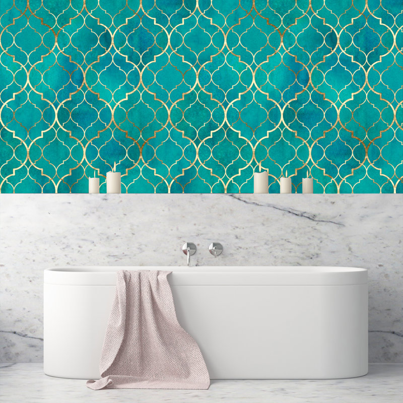 Rouleau de papier peint adhésif L 10 pi x 24 po Crumley Moroccan