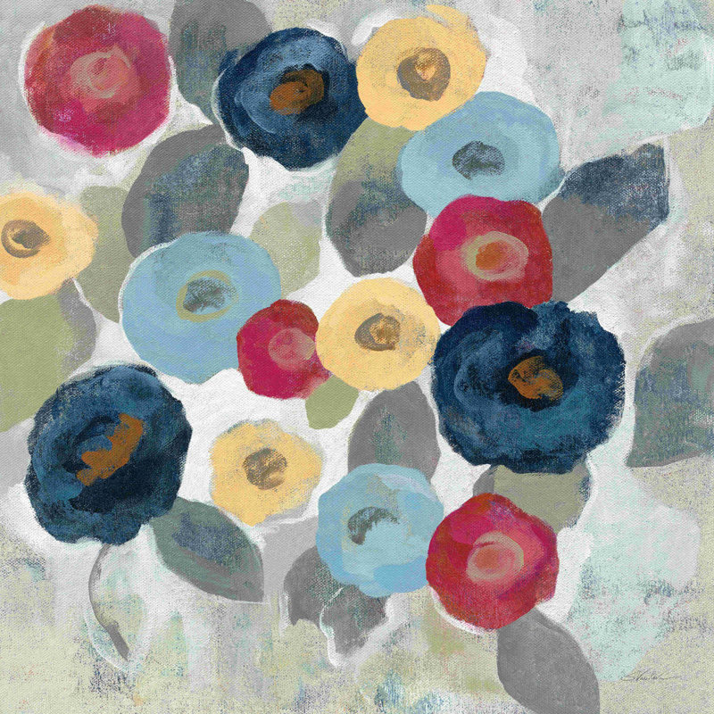 Fleurs d'hiver II, H 36 po x l 36 po