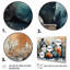 Art mural bleu et orange Kamani - art mural Boho Pottery II-109422732-88528475