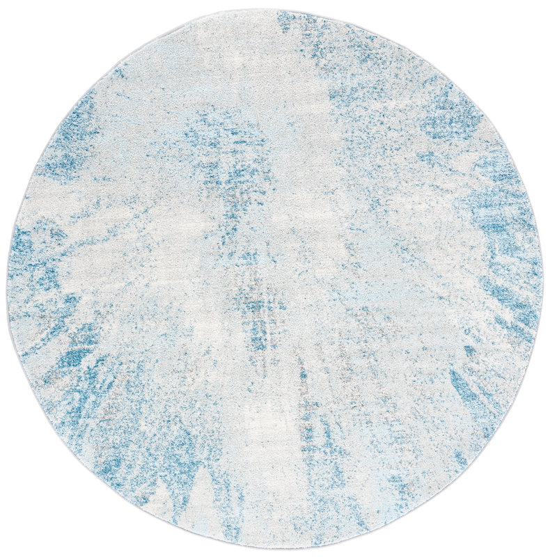 Escalera Performance Rug, Round 5'
