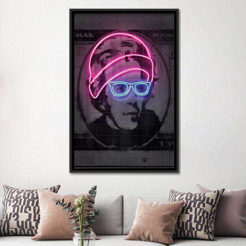 Jackson par Octavian Mielu - Estampe numérique sur toile tendue avec châssis, H 26 po x l 18 po x P 1,5 po, Pas de tapis
