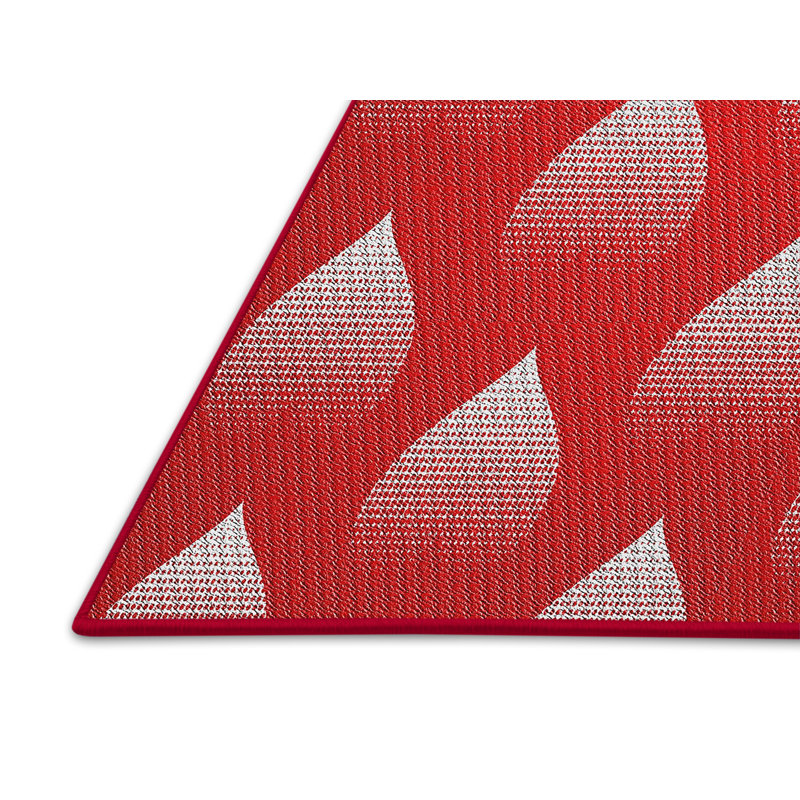 Rouge Scarberry Tapis décoratif, Rectangle 5 pi x 7 pi