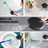 Matte Black Metal Shower With 10" Rain And Handheld - Stress Reducing Head Adjustable Height
