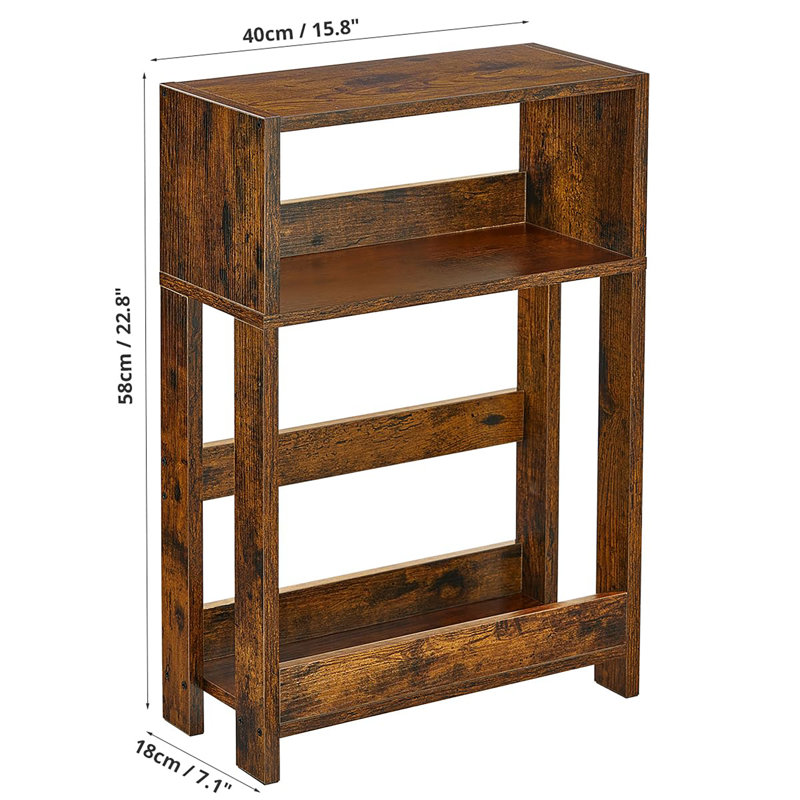 End Table, Rustic Brown