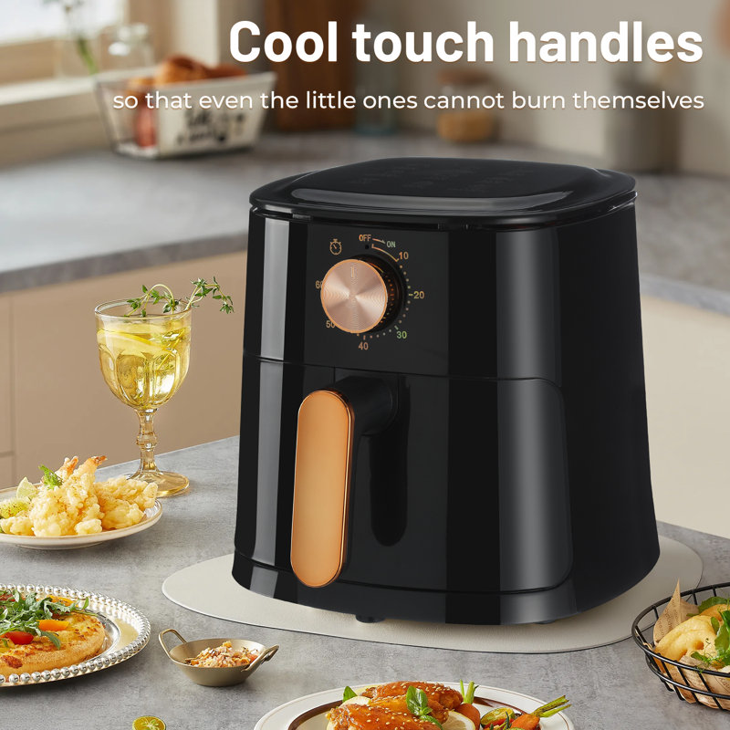 Air Fryer Oven, 5.5L Air Fryers Home Use 1800W With Rapid Air Technology For Healthy Oil Free & Low Fat Cooking, Baking And Grilling