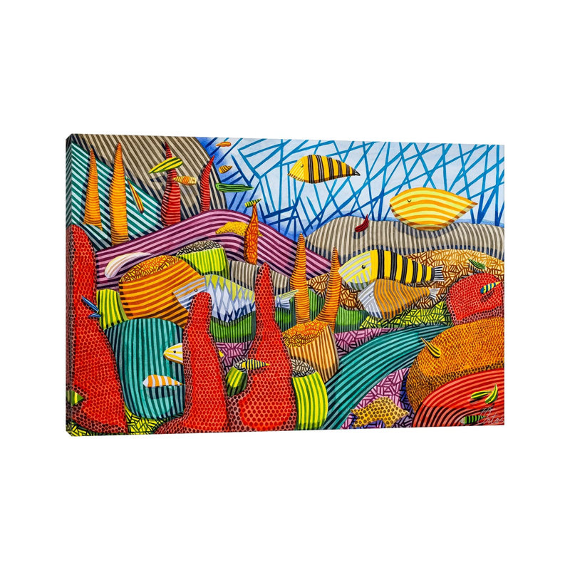 Coral Reef - Print, 66.04 cm H x 101.6 cm W x 3.175 cm D, Does Not Apply