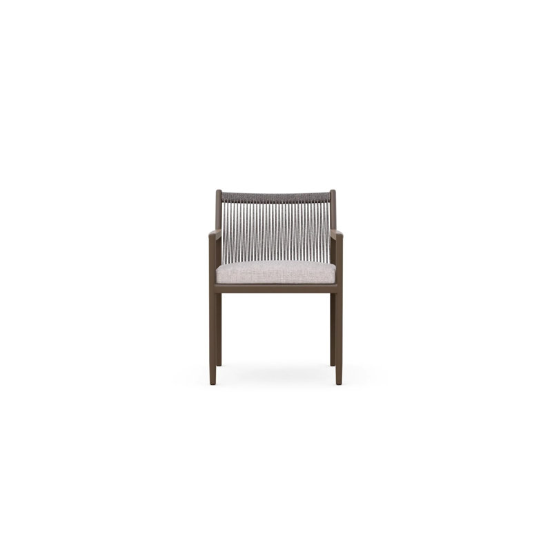 Madeira Dining Chair Bronze + Fawn Cushion, Bronze/Fawn