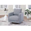Fauteuil d'appoint pivotant avec revêtement en tissu Boucle