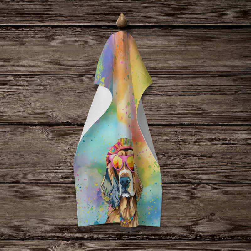Serviette de cuisine Cocker Spaniel Hippie Dawg