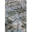 Tapis bleu / noir 7 pi 11 po x 9 pi 10 po Art Nouveau One-of-a-Kind Art Nouveau