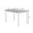Black + Rectangular + Metal + Dining table