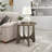 Round End Table, Wooden Side Table, Night Stand For Bedroom, Living Room ,Reception Room-667271566
