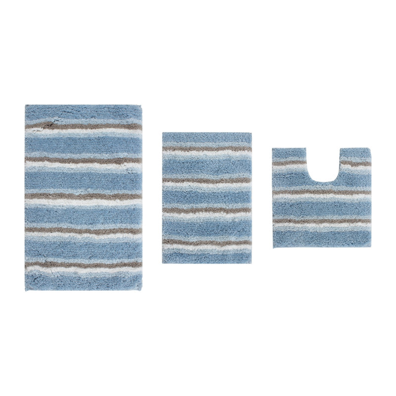 Amyr Non-Slip Bath Rug, Blue