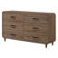Meuble de rangement en bois brun clair 1 pièce avec 6 tiroirs