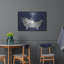  «Floral Bath 1 Indigo» par Courtney Prahl, art mural en métal, 36 po x 24 po-1062391869