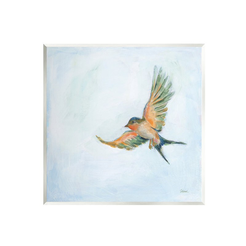 «Stupell Industries Flying Hummingbird», peinture sur toile par Sue Schlabach, H 12 po x l 12 po x P 0,5 po