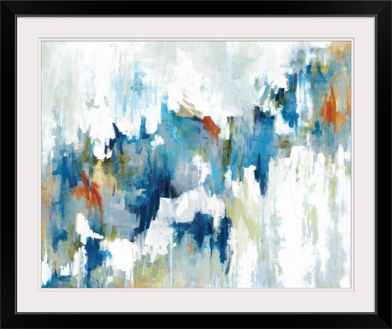 « color chute », reproduction d’art, H 20 po x l 23 po x P 1 po, Cadre noir