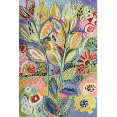 Garden Of Whimsy II by Karen Fields - Wrapped Canvas Painting