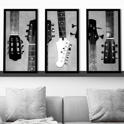 " Guitar Head I " by Katrina Craven 3 - Pieces