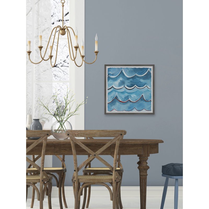 The Next Wave 1 Piece Single Picture Frame Painting, 45cm H x 45cm W