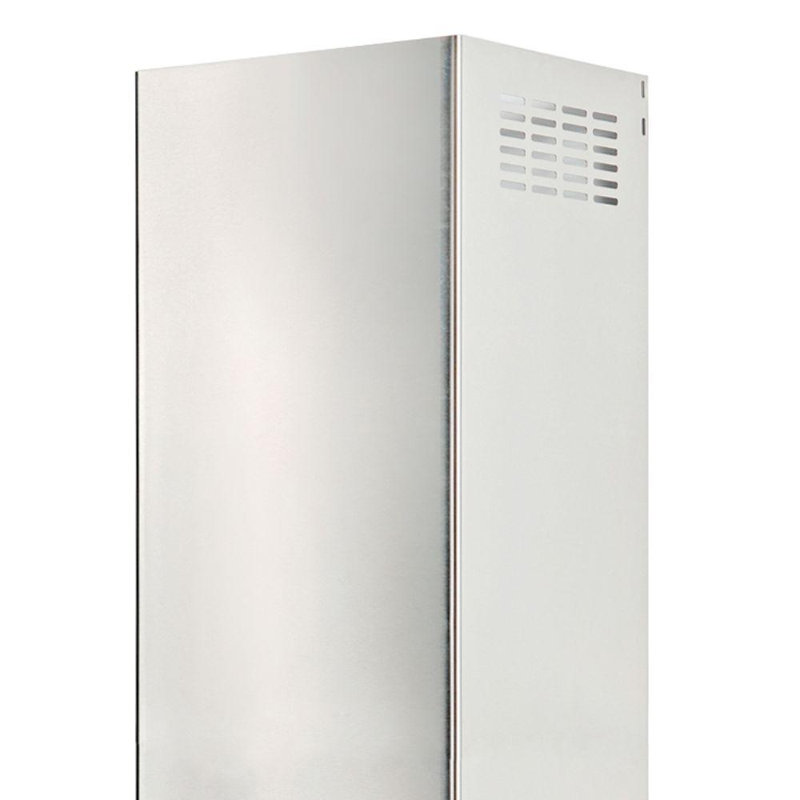 Cavaliere Range Hood Chimney Extension, 30" H x 11" W x 8" D