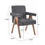 Fauteuil de salle à manger rembourré-1975923242
