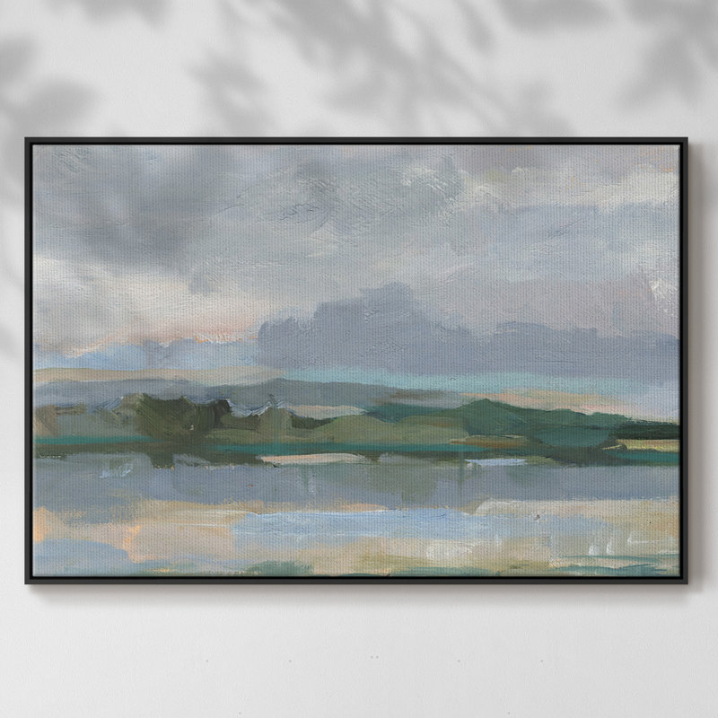 Twilight Vista Study II, reproduction d'art sur toile, H 27 po x l 41 po x P 2 po, Noir