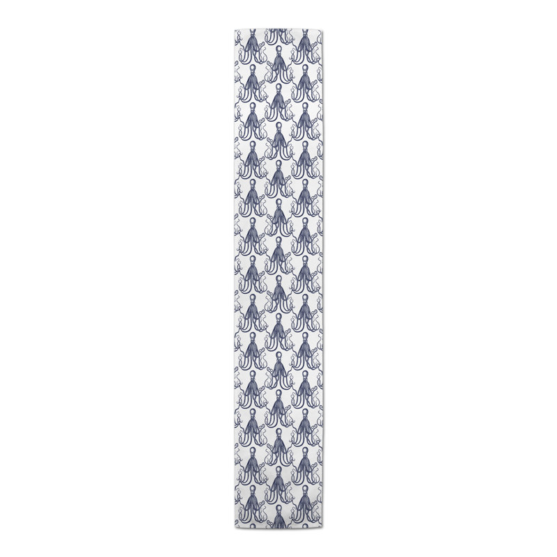 Chemin de table lapin Savarese, Marine, 90 po x 16 po, Animal Print 3