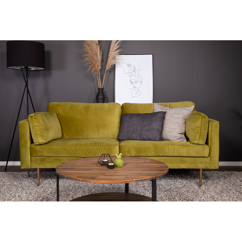 Padmini 3 Seater Sofa, Olive Green