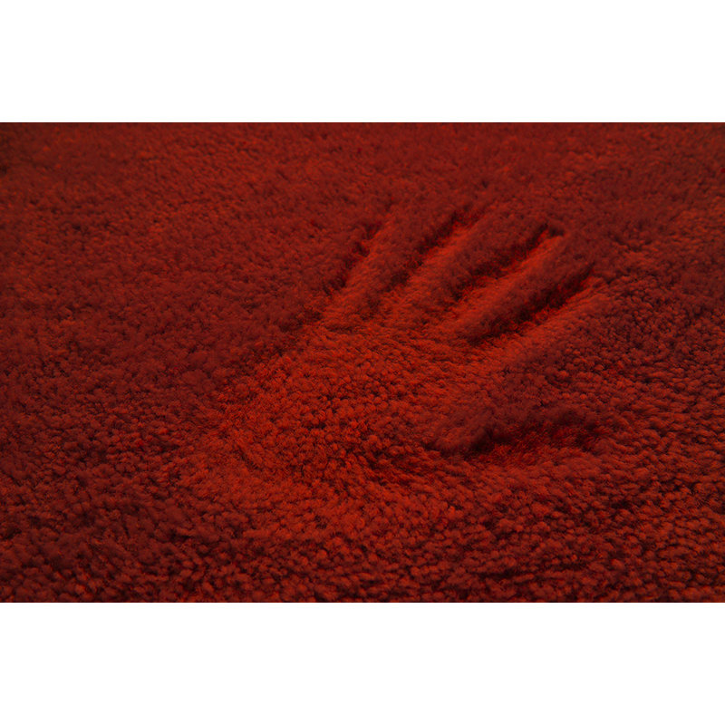 Mccluney Ultra Soft Traditional Nylon 5 Piece Bath Rug Set with Non-Slip Backing, Red