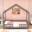 Lit House avec auvent et lattes-471680269