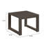 Table de bout d'extérieur en aluminium 20,48 po Hoyt-1814939700