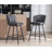 Upholstered Barstool With Footrest-105412415