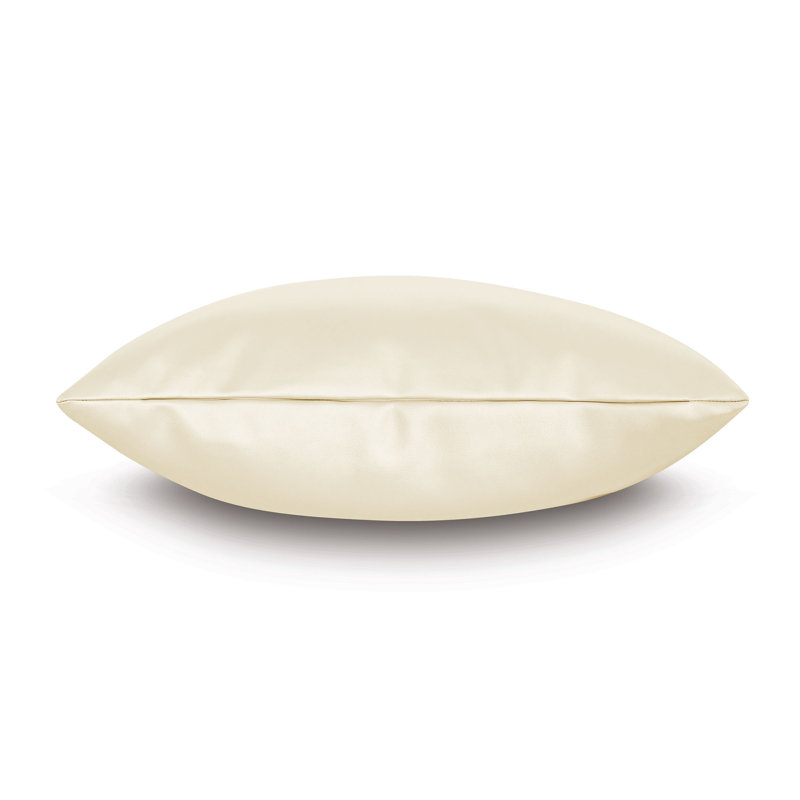 Housse de coussin en cuir Klein Klein, Coquillage, H 24 po x l 24 po