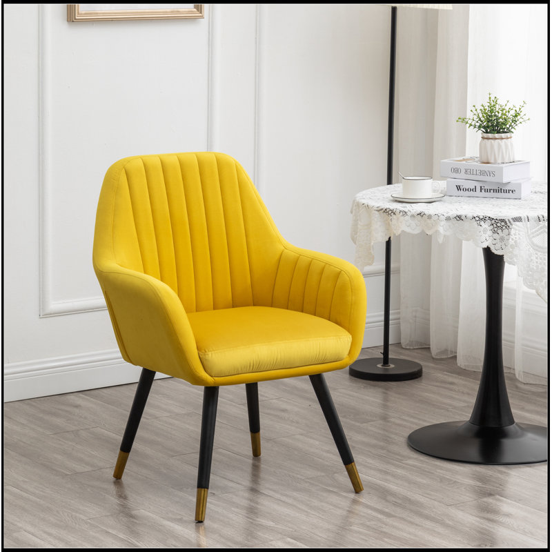 Chaise d'appoint rembourrée en velours Tuchico