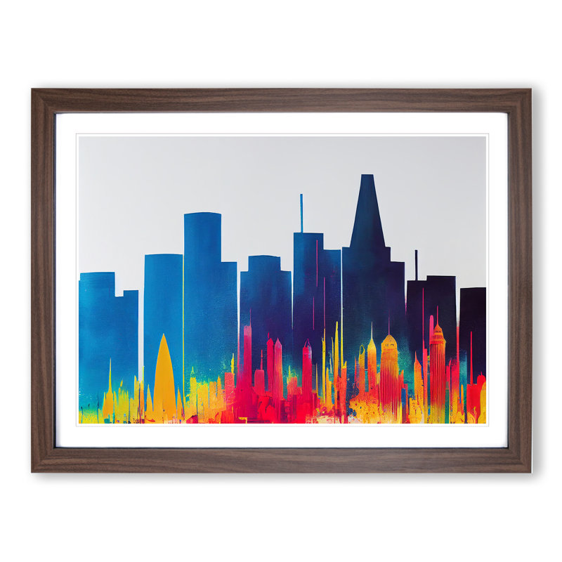 Skyscraper Skyline Vol.4 Abstract - Framed Print