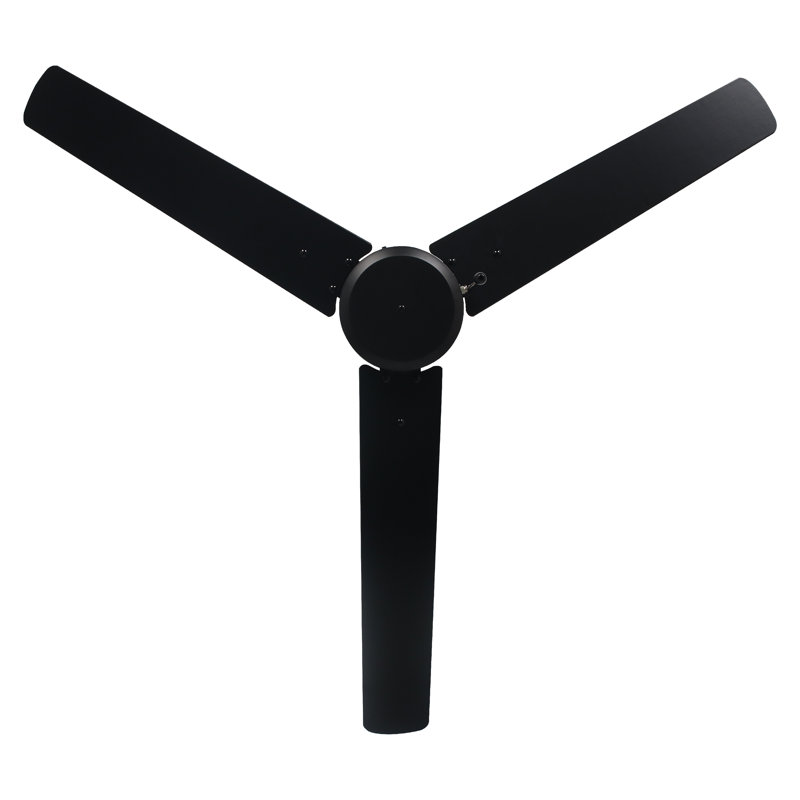 Ventilateur de plafond d'intérieur 3 pales Kammerer, Noir mat, Noir mat