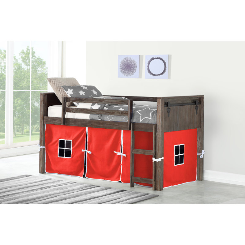 Lit mezzanine simple Ivanna par Harriet Bee, Rouge