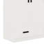 Garde-robe 3 portes avec tiroirs, tablettes et tringle